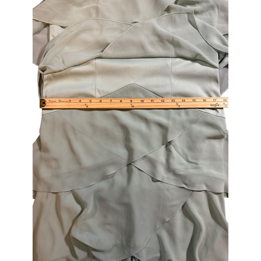 S.L. Fashions Asymmetrical Layered‎ Dress - Soft Blue - Picture 9 of 10